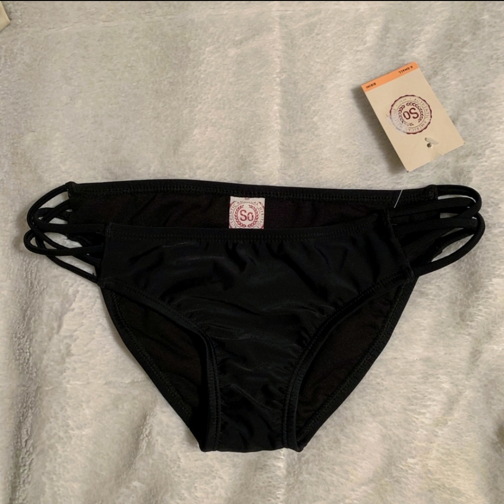 SO Brand Black Bikini Bottoms, Size XS